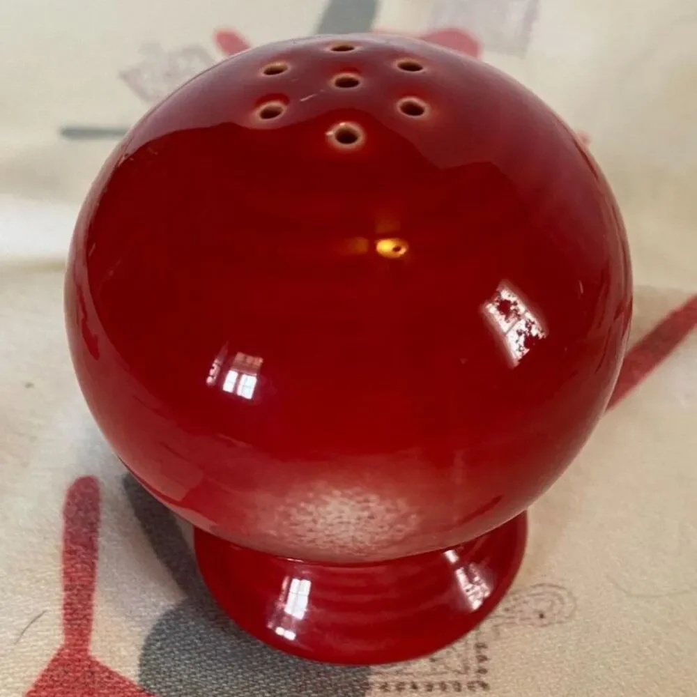 Fiestaware Scarlet Round Salt Shaker
